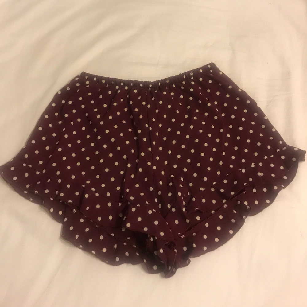Burgundy boutique shorts! ✨